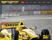 Tablet Screenshot of pennzoilredmond.com